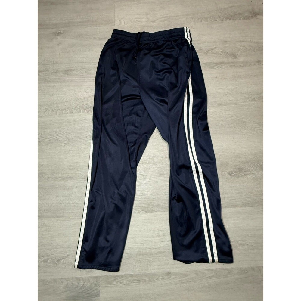 Linea Uomo LU Men’s Blue/White Track Pants White Stripe
